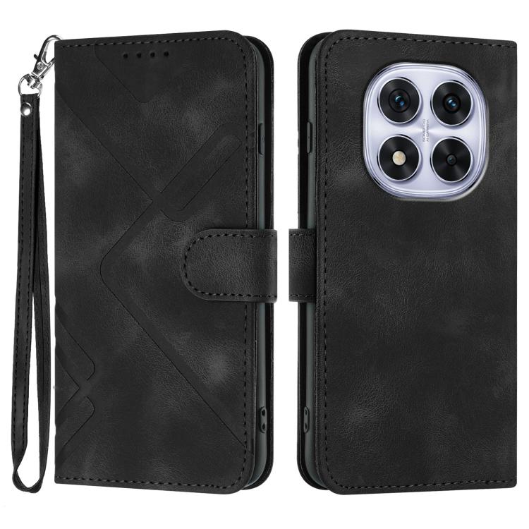 Line Pattern Skin Feel Leather Phone Case, For Redmi A7 Pro 171mm / Poco C85x 5G, For Redmi Turbo 5 Max / Poco X8 Pro Max, For Redmi Turbo 5 5G / Poco X8 Pro 5G, For Redmi Note 15 4G / 5G 164mm / Poco M8 5G, For Redmi K90 Pro Max / Poco F8 Ultra       ...
