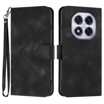 Line Pattern Skin Feel Leather Phone Case, For Redmi A7 Pro 171mm / Poco C85x 5G, For Redmi Turbo 5 Max / Poco X8 Pro Max, For Redmi Turbo 5 5G / Poco X8 Pro 5G, For Redmi Note 15 4G / 5G 164mm / Poco M8 5G, For Redmi K90 Pro Max / Poco F8 Ultra       ...