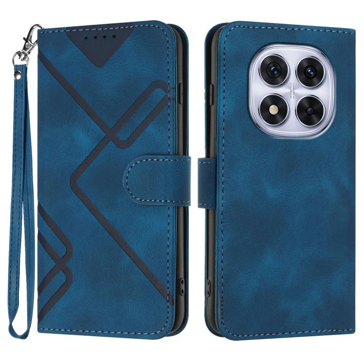 Line Pattern Skin Feel Leather Phone Case, For Redmi A7 Pro 171mm / Poco C85x 5G, For Redmi Turbo 5 Max / Poco X8 Pro Max, For Redmi Turbo 5 5G / Poco X8 Pro 5G, For Redmi Note 15 4G / 5G 164mm / Poco M8 5G, For Redmi K90 Pro Max / Poco F8 Ultra       ...