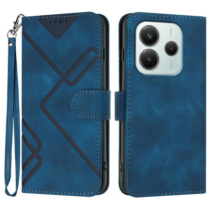 Line Pattern Skin Feel Leather Phone Case, For Redmi A7 Pro 171mm / Poco C85x 5G, For Redmi Turbo 5 Max / Poco X8 Pro Max, For Redmi Turbo 5 5G / Poco X8 Pro 5G, For Redmi Note 15 4G / 5G 164mm / Poco M8 5G, For Redmi K90 Pro Max / Poco F8 Ultra       ...