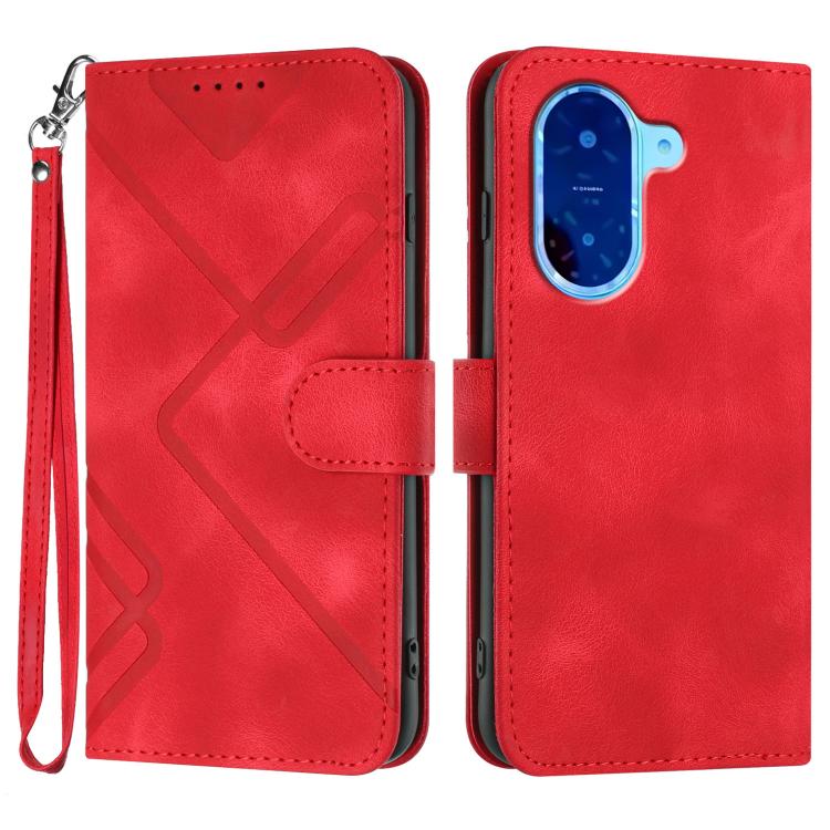 Line Pattern Skin Feel Leather Phone Case, For Redmi A7 Pro 171mm / Poco C85x 5G, For Redmi Turbo 5 Max / Poco X8 Pro Max, For Redmi Turbo 5 5G / Poco X8 Pro 5G, For Redmi Note 15 4G / 5G 164mm / Poco M8 5G, For Redmi K90 Pro Max / Poco F8 Ultra       ...