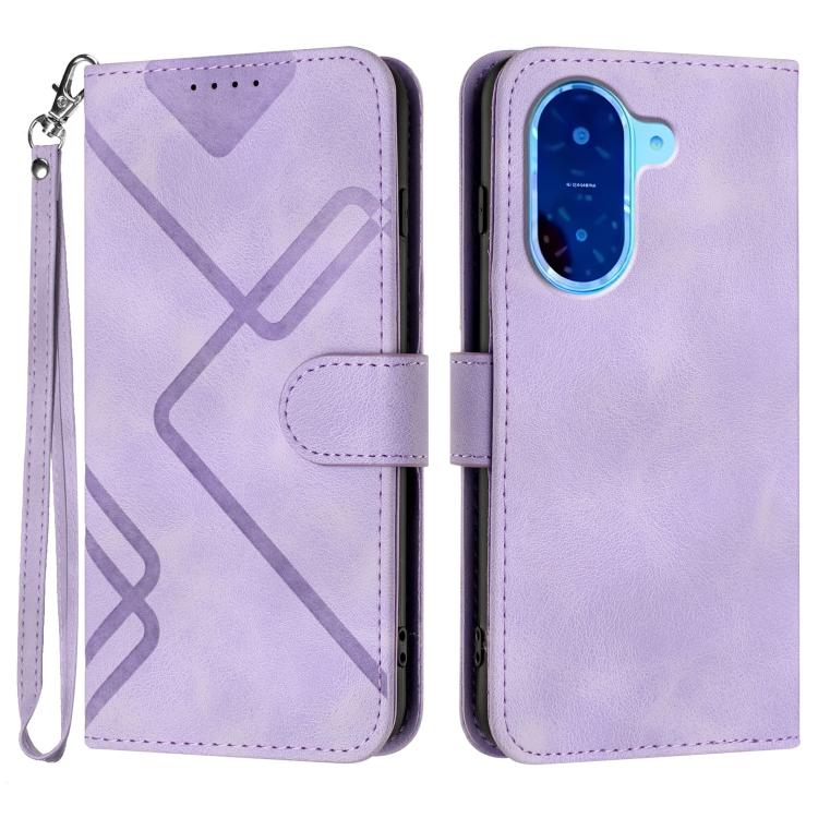 Line Pattern Skin Feel Leather Phone Case, For Redmi A7 Pro 171mm / Poco C85x 5G, For Redmi Turbo 5 Max / Poco X8 Pro Max, For Redmi Turbo 5 5G / Poco X8 Pro 5G, For Redmi Note 15 4G / 5G 164mm / Poco M8 5G, For Redmi K90 Pro Max / Poco F8 Ultra       ...