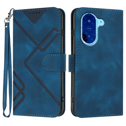 Line Pattern Skin Feel Leather Phone Case, For Redmi A7 Pro 171mm / Poco C85x 5G, For Redmi Turbo 5 Max / Poco X8 Pro Max, For Redmi Turbo 5 5G / Poco X8 Pro 5G, For Redmi Note 15 4G / 5G 164mm / Poco M8 5G, For Redmi K90 Pro Max / Poco F8 Ultra       ...