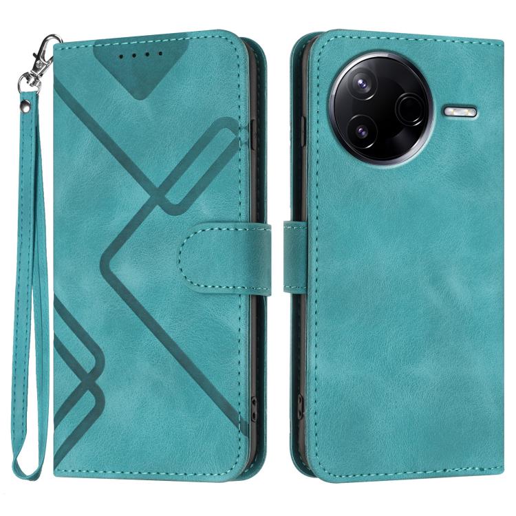Line Pattern Skin Feel Leather Phone Case, For Redmi A7 Pro 171mm / Poco C85x 5G, For Redmi Turbo 5 Max / Poco X8 Pro Max, For Redmi Turbo 5 5G / Poco X8 Pro 5G, For Redmi Note 15 4G / 5G 164mm / Poco M8 5G, For Redmi K90 Pro Max / Poco F8 Ultra       ...