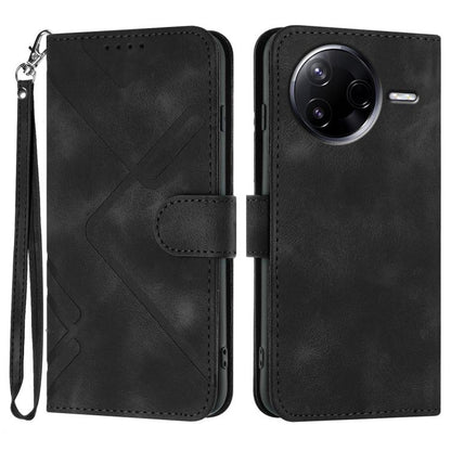 Line Pattern Skin Feel Leather Phone Case, For Redmi A7 Pro 171mm / Poco C85x 5G, For Redmi Turbo 5 Max / Poco X8 Pro Max, For Redmi Turbo 5 5G / Poco X8 Pro 5G, For Redmi Note 15 4G / 5G 164mm / Poco M8 5G, For Redmi K90 Pro Max / Poco F8 Ultra       ...