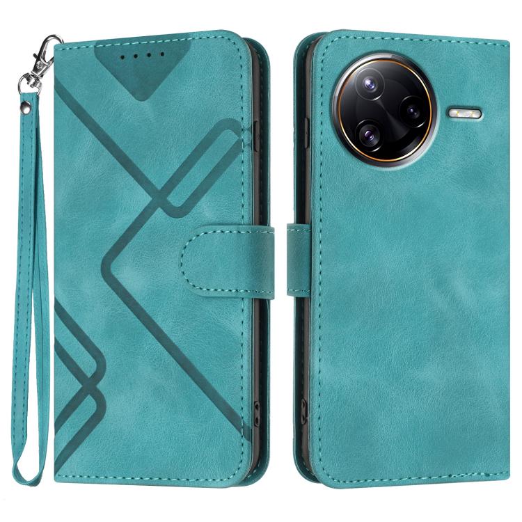 Line Pattern Skin Feel Leather Phone Case, For Redmi A7 Pro 171mm / Poco C85x 5G, For Redmi Turbo 5 Max / Poco X8 Pro Max, For Redmi Turbo 5 5G / Poco X8 Pro 5G, For Redmi Note 15 4G / 5G 164mm / Poco M8 5G, For Redmi K90 Pro Max / Poco F8 Ultra       ...