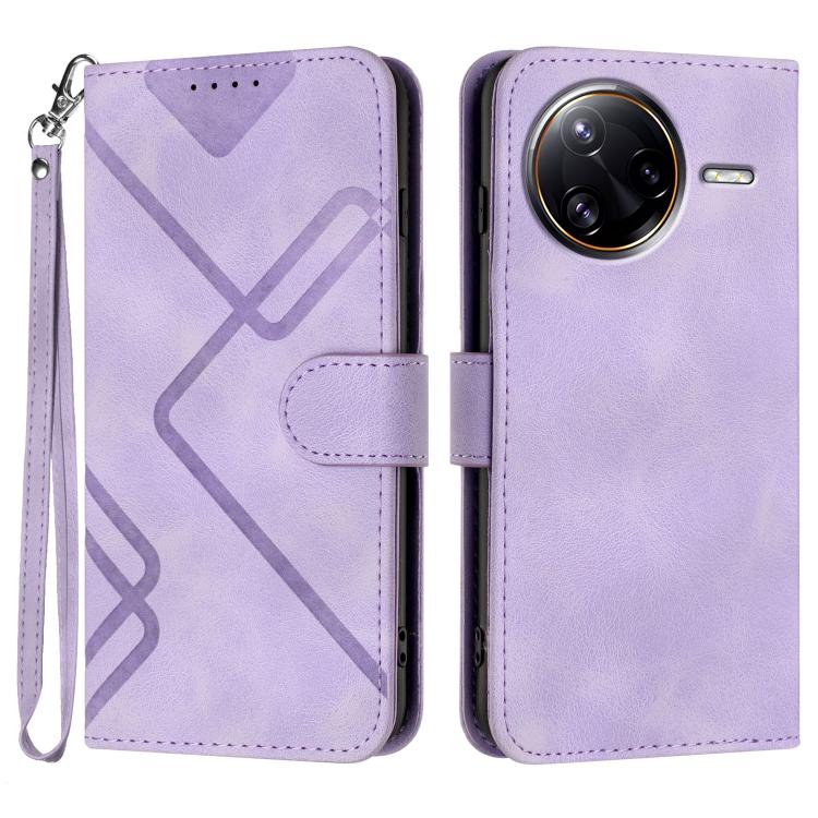 Line Pattern Skin Feel Leather Phone Case, For Redmi A7 Pro 171mm / Poco C85x 5G, For Redmi Turbo 5 Max / Poco X8 Pro Max, For Redmi Turbo 5 5G / Poco X8 Pro 5G, For Redmi Note 15 4G / 5G 164mm / Poco M8 5G, For Redmi K90 Pro Max / Poco F8 Ultra       ...