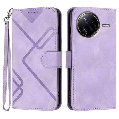 Line Pattern Skin Feel Leather Phone Case, For Redmi A7 Pro 171mm / Poco C85x 5G, For Redmi Turbo 5 Max / Poco X8 Pro Max, For Redmi Turbo 5 5G / Poco X8 Pro 5G, For Redmi Note 15 4G / 5G 164mm / Poco M8 5G, For Redmi K90 Pro Max / Poco F8 Ultra       ...