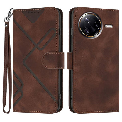 Line Pattern Skin Feel Leather Phone Case, For Redmi A7 Pro 171mm / Poco C85x 5G, For Redmi Turbo 5 Max / Poco X8 Pro Max, For Redmi Turbo 5 5G / Poco X8 Pro 5G, For Redmi Note 15 4G / 5G 164mm / Poco M8 5G, For Redmi K90 Pro Max / Poco F8 Ultra       ...