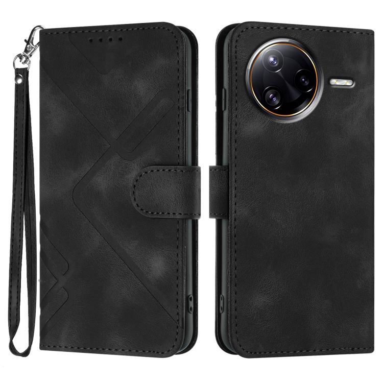 Line Pattern Skin Feel Leather Phone Case, For Redmi A7 Pro 171mm / Poco C85x 5G, For Redmi Turbo 5 Max / Poco X8 Pro Max, For Redmi Turbo 5 5G / Poco X8 Pro 5G, For Redmi Note 15 4G / 5G 164mm / Poco M8 5G, For Redmi K90 Pro Max / Poco F8 Ultra       ...