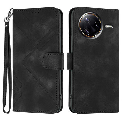 Line Pattern Skin Feel Leather Phone Case, For Redmi A7 Pro 171mm / Poco C85x 5G, For Redmi Turbo 5 Max / Poco X8 Pro Max, For Redmi Turbo 5 5G / Poco X8 Pro 5G, For Redmi Note 15 4G / 5G 164mm / Poco M8 5G, For Redmi K90 Pro Max / Poco F8 Ultra       ...