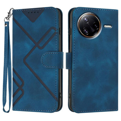 Line Pattern Skin Feel Leather Phone Case, For Redmi A7 Pro 171mm / Poco C85x 5G, For Redmi Turbo 5 Max / Poco X8 Pro Max, For Redmi Turbo 5 5G / Poco X8 Pro 5G, For Redmi Note 15 4G / 5G 164mm / Poco M8 5G, For Redmi K90 Pro Max / Poco F8 Ultra       ...