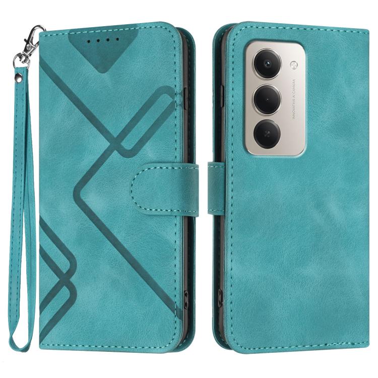 Line Pattern Skin Feel Leather Phone Case, For Redmi A7 Pro 171mm / Poco C85x 5G, For Redmi Turbo 5 Max / Poco X8 Pro Max, For Redmi Turbo 5 5G / Poco X8 Pro 5G, For Redmi Note 15 4G / 5G 164mm / Poco M8 5G, For Redmi K90 Pro Max / Poco F8 Ultra       ...