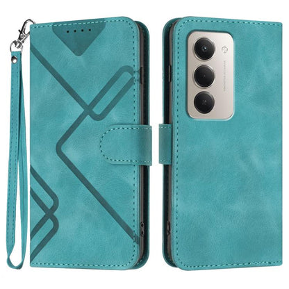 Line Pattern Skin Feel Leather Phone Case, For Redmi A7 Pro 171mm / Poco C85x 5G, For Redmi Turbo 5 Max / Poco X8 Pro Max, For Redmi Turbo 5 5G / Poco X8 Pro 5G, For Redmi Note 15 4G / 5G 164mm / Poco M8 5G, For Redmi K90 Pro Max / Poco F8 Ultra       ...