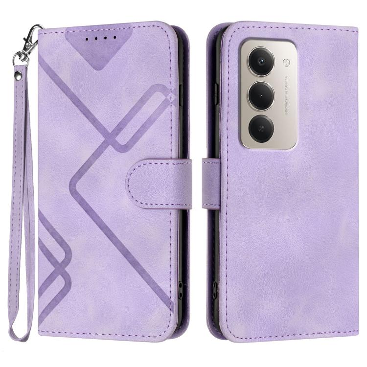 Line Pattern Skin Feel Leather Phone Case, For Redmi A7 Pro 171mm / Poco C85x 5G, For Redmi Turbo 5 Max / Poco X8 Pro Max, For Redmi Turbo 5 5G / Poco X8 Pro 5G, For Redmi Note 15 4G / 5G 164mm / Poco M8 5G, For Redmi K90 Pro Max / Poco F8 Ultra       ...