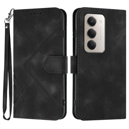 Line Pattern Skin Feel Leather Phone Case, For Redmi A7 Pro 171mm / Poco C85x 5G, For Redmi Turbo 5 Max / Poco X8 Pro Max, For Redmi Turbo 5 5G / Poco X8 Pro 5G, For Redmi Note 15 4G / 5G 164mm / Poco M8 5G, For Redmi K90 Pro Max / Poco F8 Ultra       ...