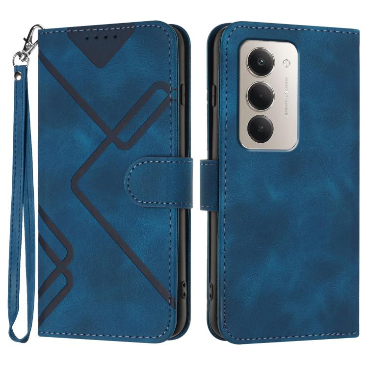 Line Pattern Skin Feel Leather Phone Case, For Redmi A7 Pro 171mm / Poco C85x 5G, For Redmi Turbo 5 Max / Poco X8 Pro Max, For Redmi Turbo 5 5G / Poco X8 Pro 5G, For Redmi Note 15 4G / 5G 164mm / Poco M8 5G, For Redmi K90 Pro Max / Poco F8 Ultra       ...