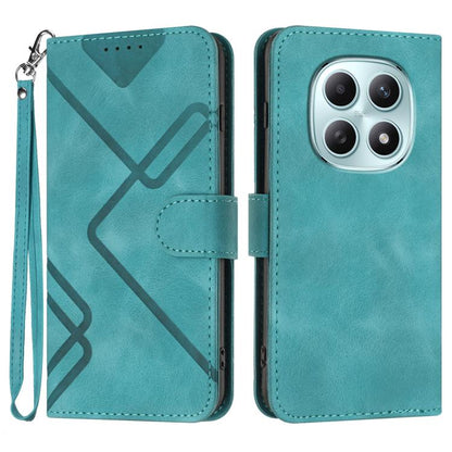 Line Pattern Skin Feel Leather Phone Case, For Redmi A7 Pro 171mm / Poco C85x 5G, For Redmi Turbo 5 Max / Poco X8 Pro Max, For Redmi Turbo 5 5G / Poco X8 Pro 5G, For Redmi Note 15 4G / 5G 164mm / Poco M8 5G, For Redmi K90 Pro Max / Poco F8 Ultra       ...
