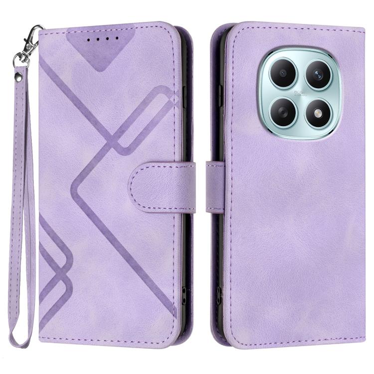 Line Pattern Skin Feel Leather Phone Case, For Redmi A7 Pro 171mm / Poco C85x 5G, For Redmi Turbo 5 Max / Poco X8 Pro Max, For Redmi Turbo 5 5G / Poco X8 Pro 5G, For Redmi Note 15 4G / 5G 164mm / Poco M8 5G, For Redmi K90 Pro Max / Poco F8 Ultra       ...