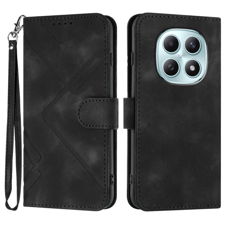 Line Pattern Skin Feel Leather Phone Case, For Redmi A7 Pro 171mm / Poco C85x 5G, For Redmi Turbo 5 Max / Poco X8 Pro Max, For Redmi Turbo 5 5G / Poco X8 Pro 5G, For Redmi Note 15 4G / 5G 164mm / Poco M8 5G, For Redmi K90 Pro Max / Poco F8 Ultra       ...