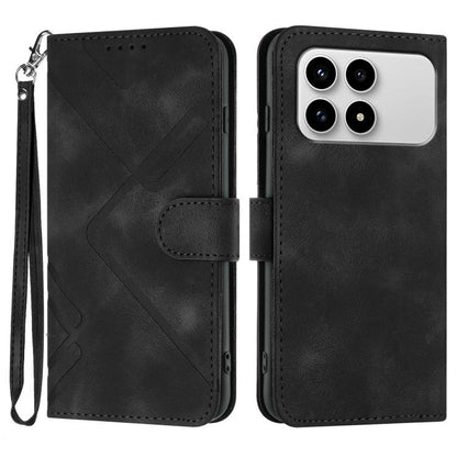 Line Pattern Skin Feel Leather Phone Case, For Redmi A7 Pro 171mm / Poco C85x 5G, For Redmi Turbo 5 Max / Poco X8 Pro Max, For Redmi Turbo 5 5G / Poco X8 Pro 5G, For Redmi Note 15 4G / 5G 164mm / Poco M8 5G, For Redmi K90 Pro Max / Poco F8 Ultra       ...