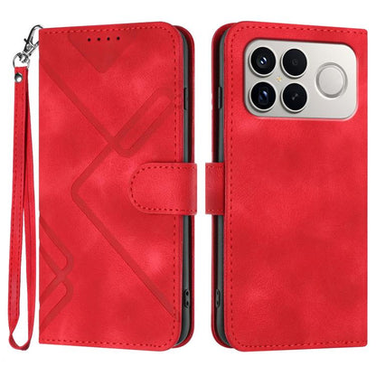Line Pattern Skin Feel Leather Phone Case, For Redmi A7 Pro 171mm / Poco C85x 5G, For Redmi Turbo 5 Max / Poco X8 Pro Max, For Redmi Turbo 5 5G / Poco X8 Pro 5G, For Redmi Note 15 4G / 5G 164mm / Poco M8 5G, For Redmi K90 Pro Max / Poco F8 Ultra       ...