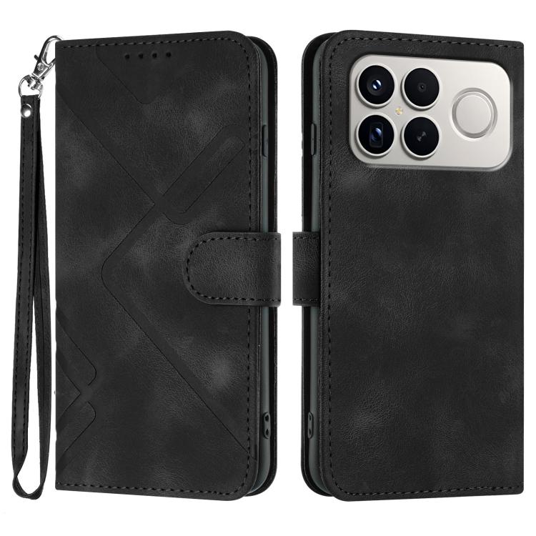 Line Pattern Skin Feel Leather Phone Case, For Redmi A7 Pro 171mm / Poco C85x 5G, For Redmi Turbo 5 Max / Poco X8 Pro Max, For Redmi Turbo 5 5G / Poco X8 Pro 5G, For Redmi Note 15 4G / 5G 164mm / Poco M8 5G, For Redmi K90 Pro Max / Poco F8 Ultra       ...
