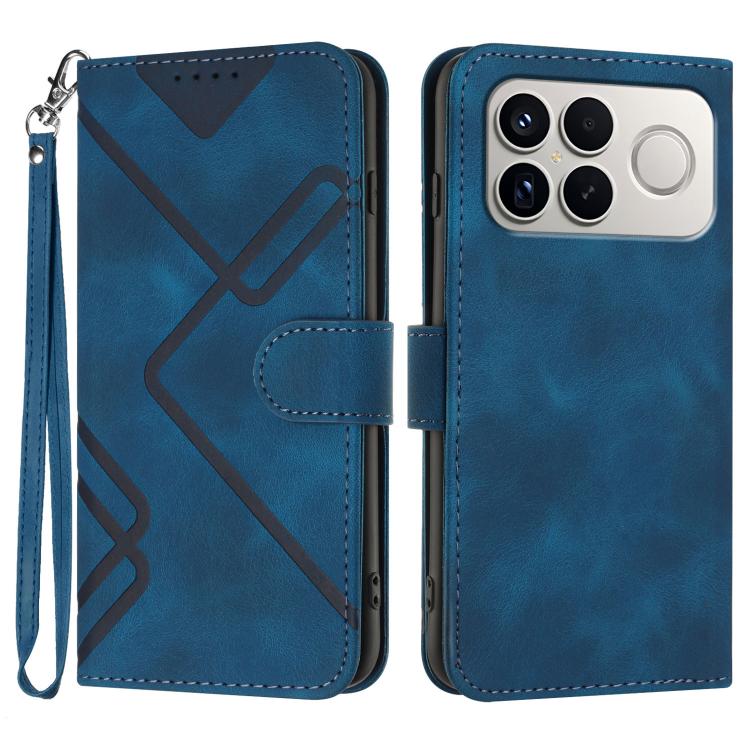 Line Pattern Skin Feel Leather Phone Case, For Redmi A7 Pro 171mm / Poco C85x 5G, For Redmi Turbo 5 Max / Poco X8 Pro Max, For Redmi Turbo 5 5G / Poco X8 Pro 5G, For Redmi Note 15 4G / 5G 164mm / Poco M8 5G, For Redmi K90 Pro Max / Poco F8 Ultra       ...