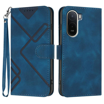 Line Pattern Skin Feel Leather Phone Case, For Redmi A7 Pro 171mm / Poco C85x 5G, For Redmi Turbo 5 Max / Poco X8 Pro Max, For Redmi Turbo 5 5G / Poco X8 Pro 5G, For Redmi Note 15 4G / 5G 164mm / Poco M8 5G, For Redmi K90 Pro Max / Poco F8 Ultra       ...