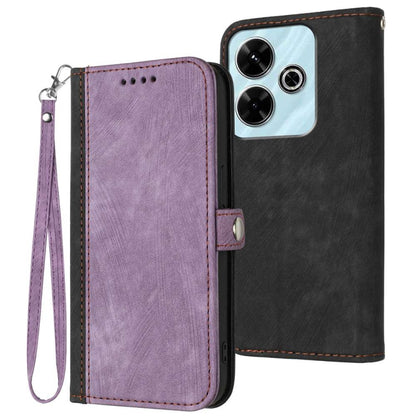Side Buckle Double Fold Hand Strap Leather Phone Case, For Redmi Note 14 5G, For Redmi Note 14 Pro+ 5G, For Redmi Note 14 Pro 5G, For Redmi 13 4G, For Redmi Turbo 3 / Poco F6, For Redmi Note 13R Pro / X6 Neo, For Redmi Note 12 Turbo / Poco F5
