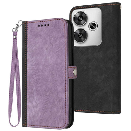 Side Buckle Double Fold Hand Strap Leather Phone Case, For Redmi Note 14 5G, For Redmi Note 14 Pro+ 5G, For Redmi Note 14 Pro 5G, For Redmi 13 4G, For Redmi Turbo 3 / Poco F6, For Redmi Note 13R Pro / X6 Neo, For Redmi Note 12 Turbo / Poco F5