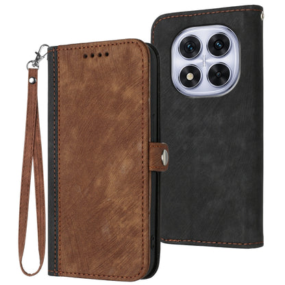 Side Buckle Double Fold Hand Strap Leather Phone Case, For Redmi Note 14 5G, For Redmi Note 14 Pro+ 5G, For Redmi Note 14 Pro 5G, For Redmi 13 4G, For Redmi Turbo 3 / Poco F6, For Redmi Note 13R Pro / X6 Neo, For Redmi Note 12 Turbo / Poco F5