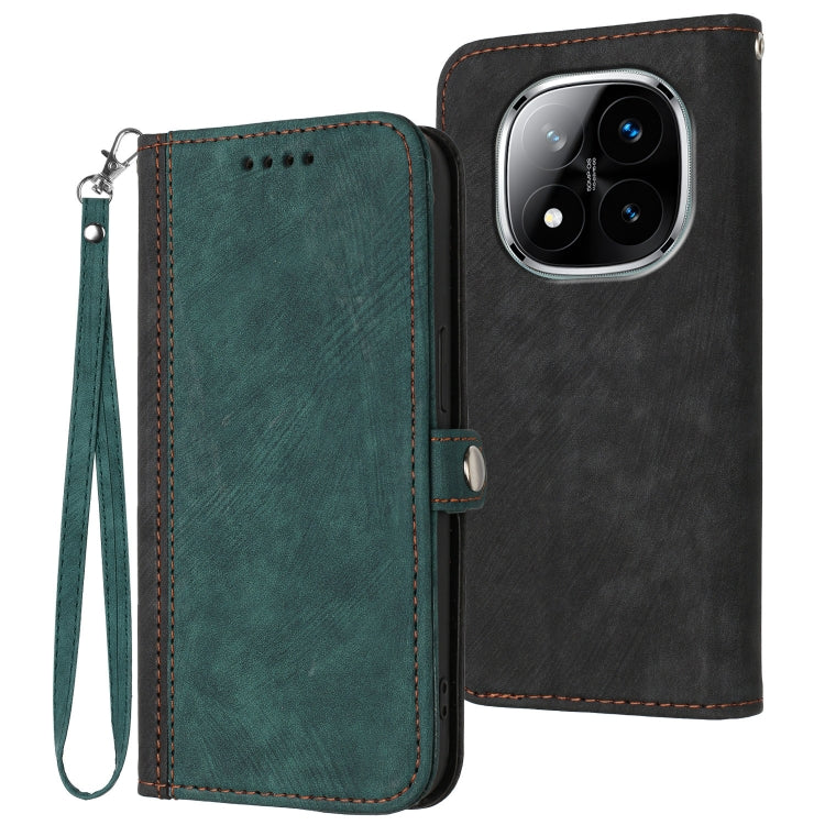 Side Buckle Double Fold Hand Strap Leather Phone Case, For Redmi Note 14 5G, For Redmi Note 14 Pro+ 5G, For Redmi Note 14 Pro 5G, For Redmi 13 4G, For Redmi Turbo 3 / Poco F6, For Redmi Note 13R Pro / X6 Neo, For Redmi Note 12 Turbo / Poco F5