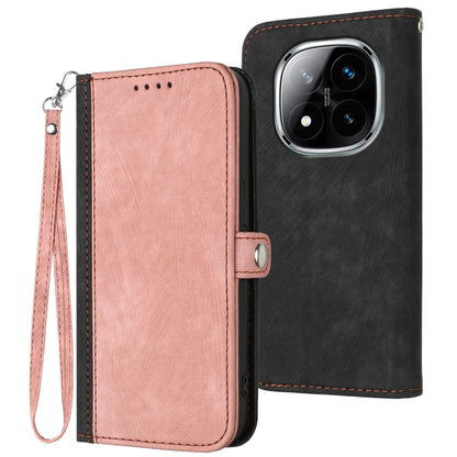 Side Buckle Double Fold Hand Strap Leather Phone Case, For Redmi Note 14 5G, For Redmi Note 14 Pro+ 5G, For Redmi Note 14 Pro 5G, For Redmi 13 4G, For Redmi Turbo 3 / Poco F6, For Redmi Note 13R Pro / X6 Neo, For Redmi Note 12 Turbo / Poco F5
