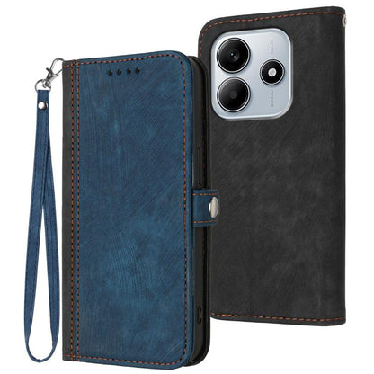 Side Buckle Double Fold Hand Strap Leather Phone Case, For Redmi A7 Pro 171mm / Poco C85x 5G, For Redmi Turbo 5 Max / Poco X8 Pro Max, For Redmi Turbo 5 5G / Poco X8 Pro 5G, For Redmi Note 15 4G / 5G 164mm / Poco M8 5G                                  ...