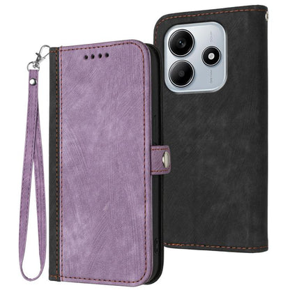 Side Buckle Double Fold Hand Strap Leather Phone Case, For Redmi A7 Pro 171mm / Poco C85x 5G, For Redmi Turbo 5 Max / Poco X8 Pro Max, For Redmi Turbo 5 5G / Poco X8 Pro 5G, For Redmi Note 15 4G / 5G 164mm / Poco M8 5G                                  ...