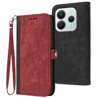 Side Buckle Double Fold Hand Strap Leather Phone Case, For Redmi A7 Pro 171mm / Poco C85x 5G, For Redmi Turbo 5 Max / Poco X8 Pro Max, For Redmi Turbo 5 5G / Poco X8 Pro 5G, For Redmi Note 15 4G / 5G 164mm / Poco M8 5G                                  ...