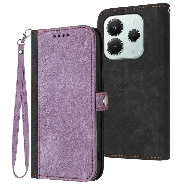 Side Buckle Double Fold Hand Strap Leather Phone Case, For Redmi A7 Pro 171mm / Poco C85x 5G, For Redmi Turbo 5 Max / Poco X8 Pro Max, For Redmi Turbo 5 5G / Poco X8 Pro 5G, For Redmi Note 15 4G / 5G 164mm / Poco M8 5G                                  ...