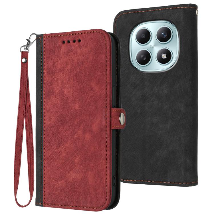 Side Buckle Double Fold Hand Strap Leather Phone Case, For Redmi A7 Pro 171mm / Poco C85x 5G, For Redmi Turbo 5 Max / Poco X8 Pro Max, For Redmi Turbo 5 5G / Poco X8 Pro 5G, For Redmi Note 15 4G / 5G 164mm / Poco M8 5G                                  ...