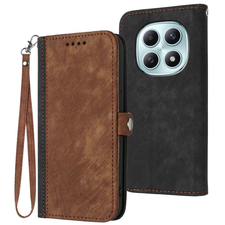 Side Buckle Double Fold Hand Strap Leather Phone Case, For Redmi A7 Pro 171mm / Poco C85x 5G, For Redmi Turbo 5 Max / Poco X8 Pro Max, For Redmi Turbo 5 5G / Poco X8 Pro 5G, For Redmi Note 15 4G / 5G 164mm / Poco M8 5G                                  ...