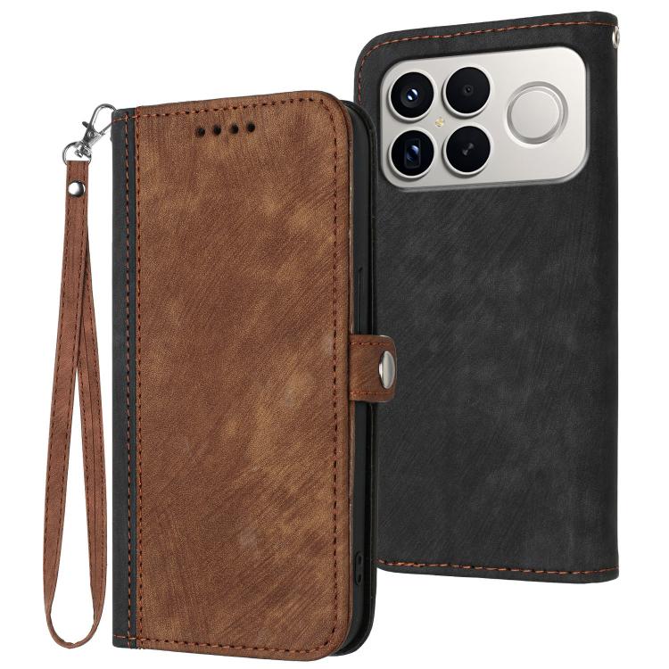 Side Buckle Double Fold Hand Strap Leather Phone Case, For Redmi A7 Pro 171mm / Poco C85x 5G, For Redmi Turbo 5 Max / Poco X8 Pro Max, For Redmi Turbo 5 5G / Poco X8 Pro 5G, For Redmi Note 15 4G / 5G 164mm / Poco M8 5G                                  ...