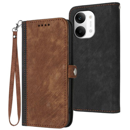 Side Buckle Double Fold Hand Strap Leather Phone Case, For Redmi A7 Pro 171mm / Poco C85x 5G, For Redmi Turbo 5 Max / Poco X8 Pro Max, For Redmi Turbo 5 5G / Poco X8 Pro 5G, For Redmi Note 15 4G / 5G 164mm / Poco M8 5G                                  ...