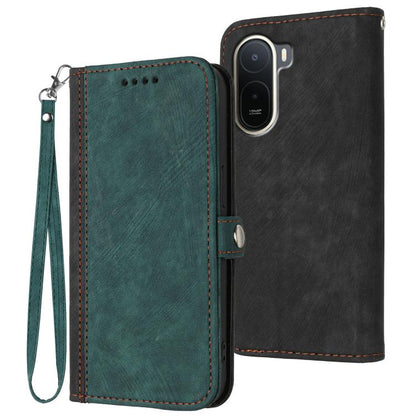 Side Buckle Double Fold Hand Strap Leather Phone Case, For Redmi A7 Pro 171mm / Poco C85x 5G, For Redmi Turbo 5 Max / Poco X8 Pro Max, For Redmi Turbo 5 5G / Poco X8 Pro 5G, For Redmi Note 15 4G / 5G 164mm / Poco M8 5G                                  ...
