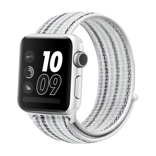 Nylon Loop Watchband, For Apple Watch Series 8&7 41mm / SE 2&6&SE&5&4 40mm / 3&2&1 38mm, For Apple Watch Ultra 49mm / Series 8&7 45mm / SE 2&6&SE&5&4 44mm / 3&2&1 42mm, For Apple Watch Series 7 41mm / 6 & SE & 5 & 4 40mm / 3 & 2 & 1 38mm