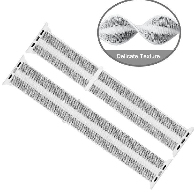 Nylon Loop Watchband, For Apple Watch Series 8&7 41mm / SE 2&6&SE&5&4 40mm / 3&2&1 38mm, For Apple Watch Ultra 49mm / Series 8&7 45mm / SE 2&6&SE&5&4 44mm / 3&2&1 42mm, For Apple Watch Series 7 41mm / 6 & SE & 5 & 4 40mm / 3 & 2 & 1 38mm���������������...