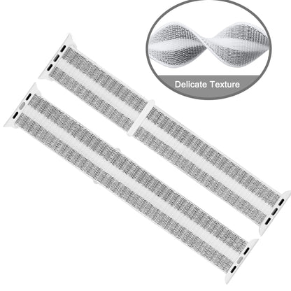 Nylon Loop Watchband, For Apple Watch Series 8&7 41mm / SE 2&6&SE&5&4 40mm / 3&2&1 38mm, For Apple Watch Ultra 49mm / Series 8&7 45mm / SE 2&6&SE&5&4 44mm / 3&2&1 42mm, For Apple Watch Series 7 41mm / 6 & SE & 5 & 4 40mm / 3 & 2 & 1 38mm               ...