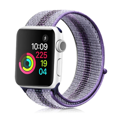 Nylon Loop Watchband, For Apple Watch Series 8&7 41mm / SE 2&6&SE&5&4 40mm / 3&2&1 38mm, For Apple Watch Ultra 49mm / Series 8&7 45mm / SE 2&6&SE&5&4 44mm / 3&2&1 42mm, For Apple Watch Series 7 41mm / 6 & SE & 5 & 4 40mm / 3 & 2 & 1 38mm               ...