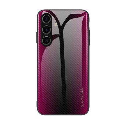 Texture Gradient Glass TPU Phone Case, For Samsung Galaxy S26+ 5G, For Samsung Galaxy S26 Ultra 5G, For Samsung Galaxy S26 5G, For Samsung Galaxy S24 FE 5G