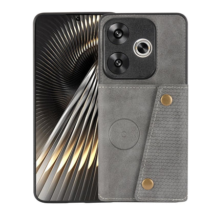 Double Buckle Card Slots Magnetic Phone Case, For Redmi 14C 4G, For Redmi Turbo 3