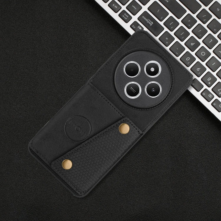 Double Buckle Card Slots Magnetic Phone Case, For Redmi 14C 4G, For Redmi Turbo 3